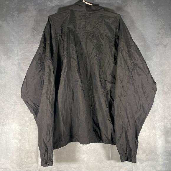 Champion Full Zip Jacket Black Nylon Windbreaker Men’s Size XL Activewear - Picture 2 of 8